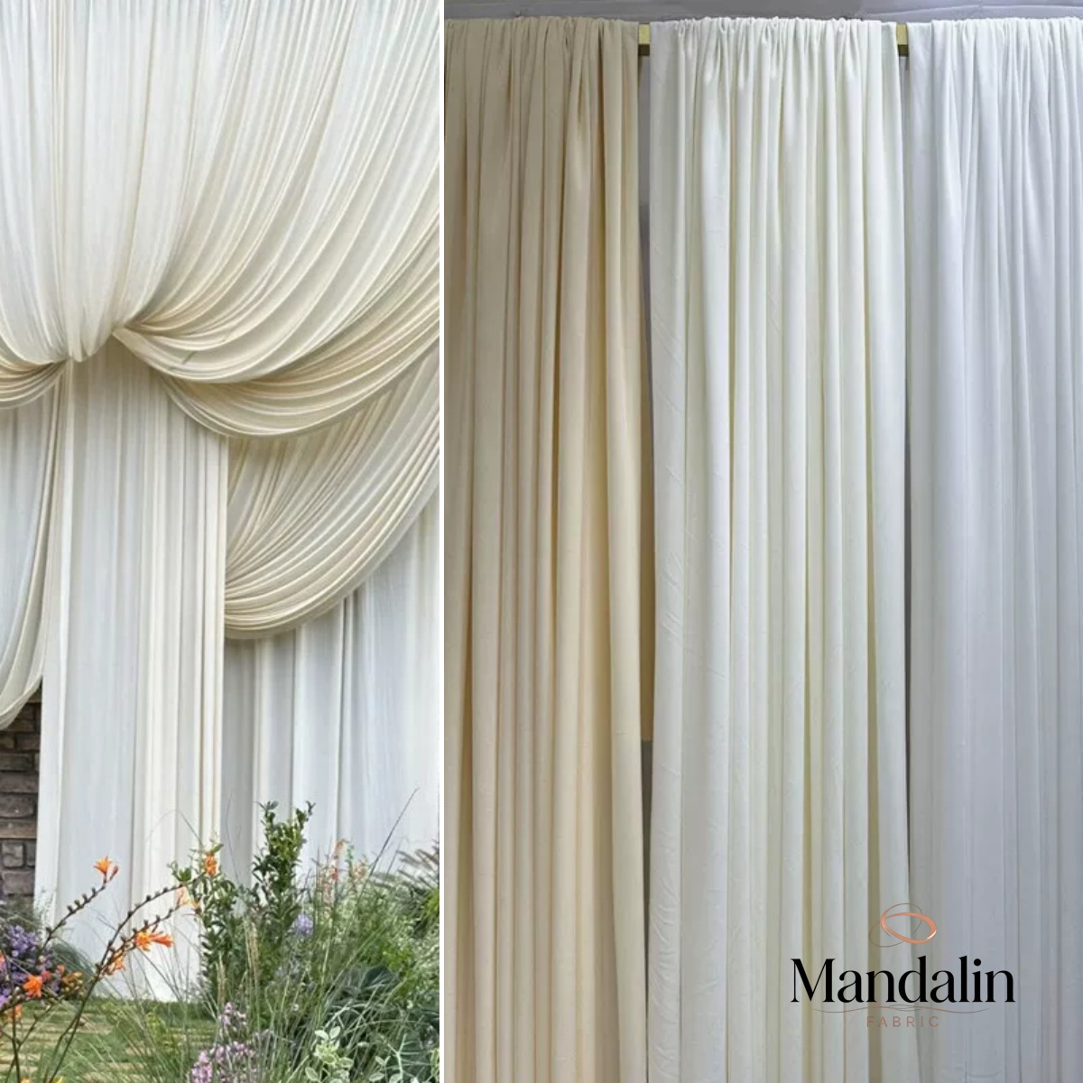 White  Coffee Milk Silk Stretc - đánh giá và giá Curtain Curtain