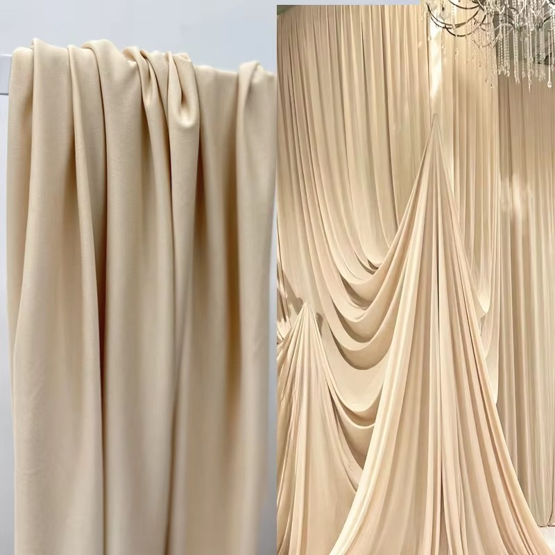 White  Coffee Milk Silk Stretc - đánh giá và giá Curtain Curtain
