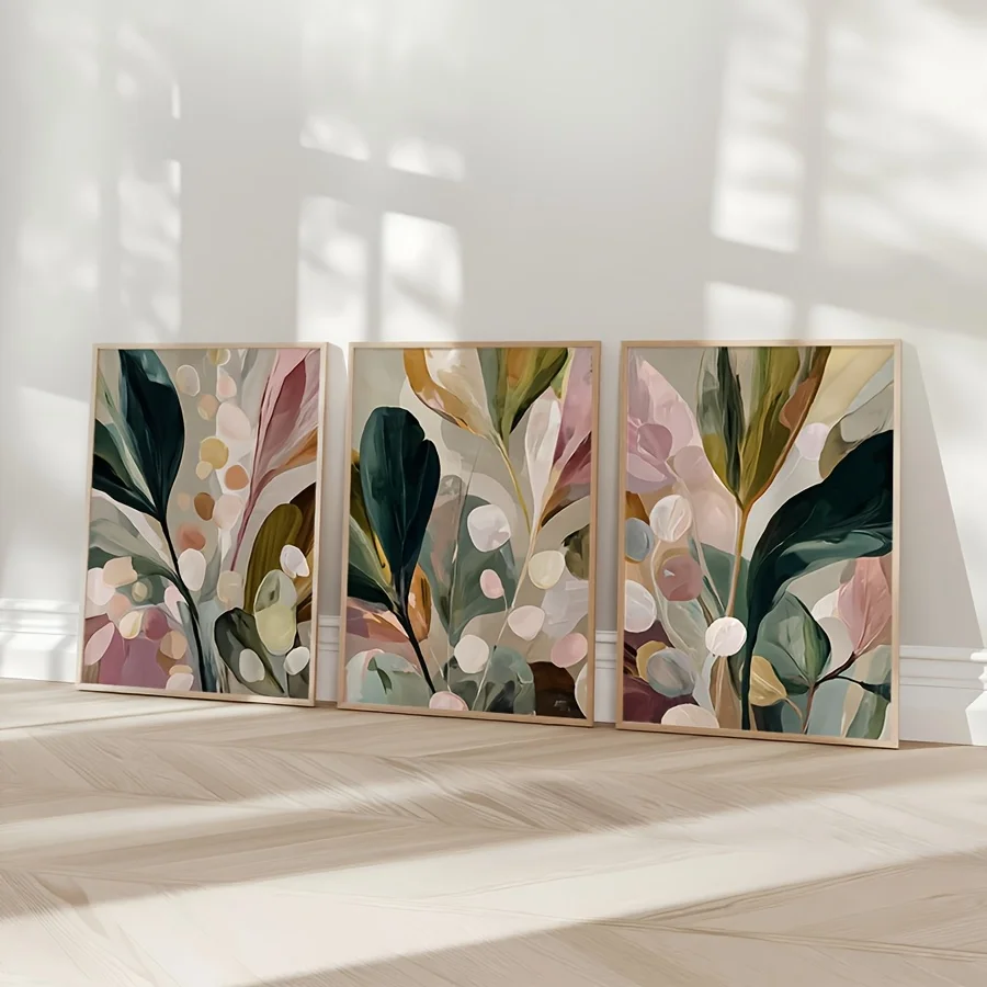 Large-sized 3pcs/set Bohemian  - đánh giá và giá Abstract Canvas Set