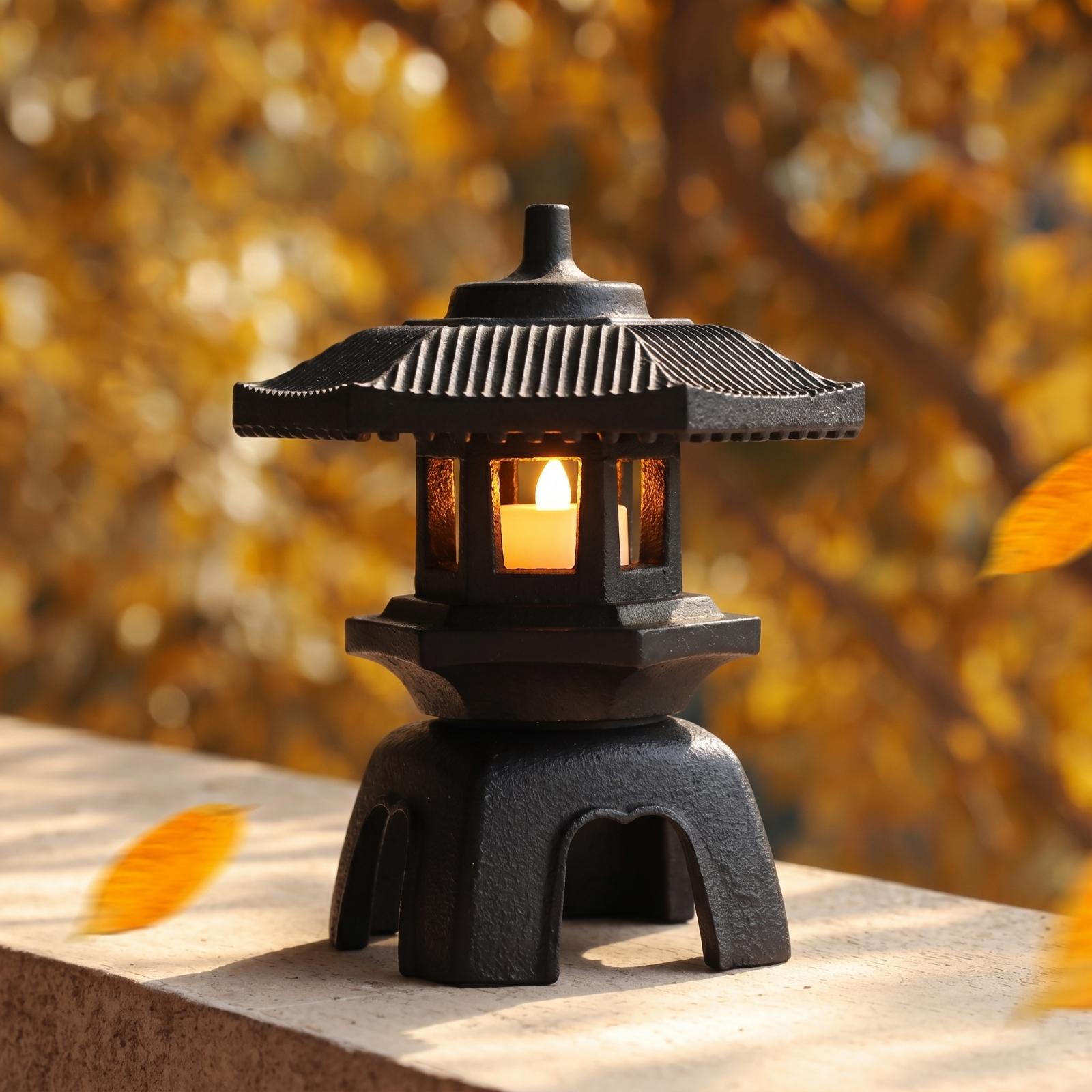 Cast Iron Lantern Openwork Can - đánh giá và giá Candle Holder Decor