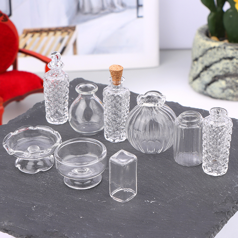 1:12 Dollhouse Miniature Glass - đánh giá và giá Vase Decor
