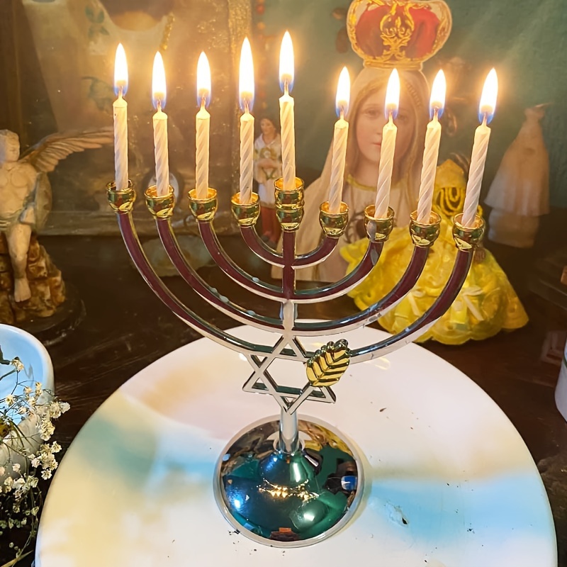 Hanukkah Menorah 9 Branch Cand - đánh giá và giá Candle Holder Decor
