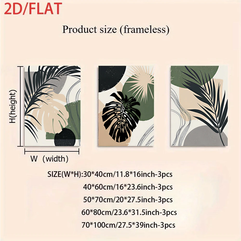 Multiple sizes 3pc frameless C - đánh giá và giá Abstract Canvas Set