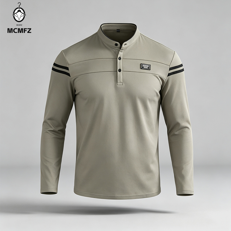 Male Urban Long Sleeve Polo Sh - đánh giá và giá Wall Sticker