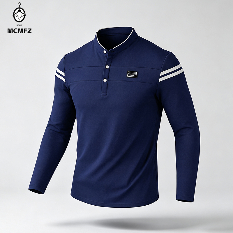 Male Urban Long Sleeve Polo Sh - đánh giá và giá Wall Sticker