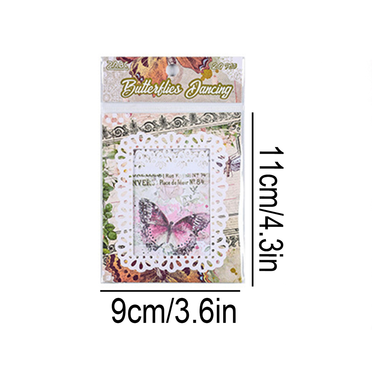 20pcs Non-Adhesive Vintage Flo - đánh giá và giá Wall Sticker