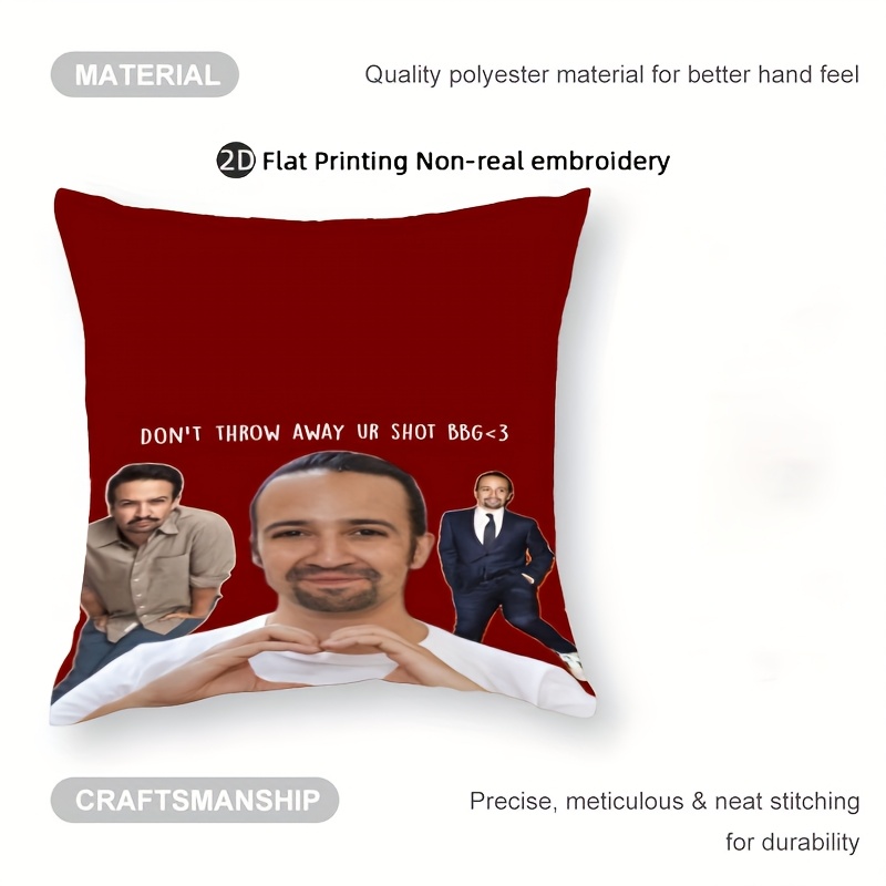 Customize 1pc Lin-Manuel Miran - đánh giá và giá Throw Pillow