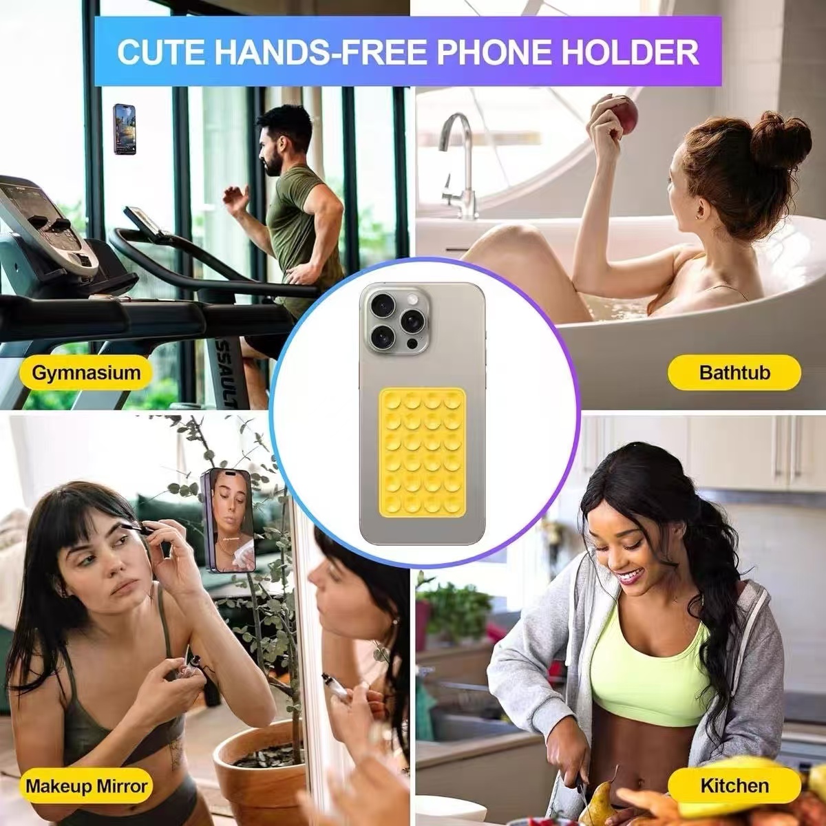 Silicone Suction Cup Phone Hol - đánh giá và giá Wall Sticker