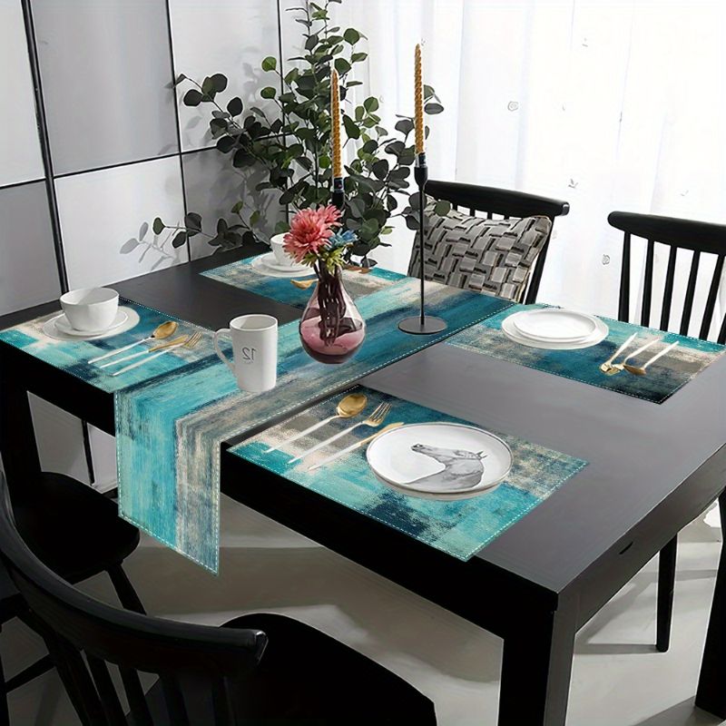 VIKAMA Morandi Abstract Ink Ta - đánh giá và giá Table Runner
