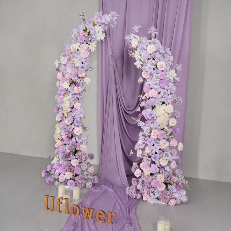 5D Uflower Purple Pink Lilies  - đánh giá và giá Table Runner