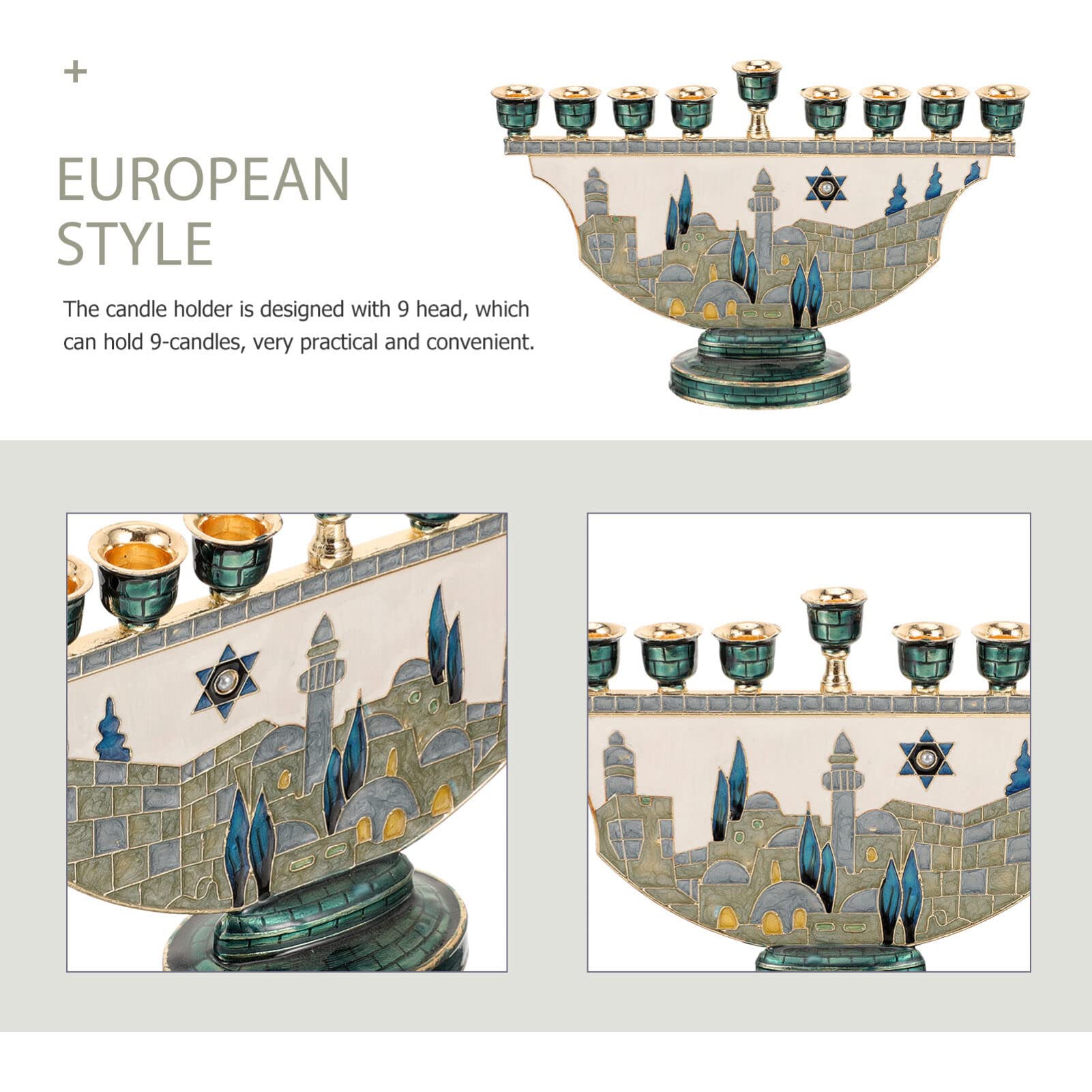 Jerusalem Menorah Hanukkah Can - đánh giá và giá Candle Holder Decor